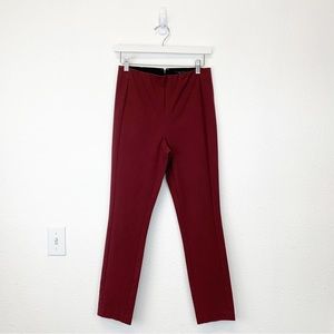 RAG & BONE Maroon Port Red Simone Pants High Rise Ankle Length Pants SIZE 6
